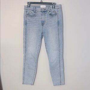 Current/Elliott double side seam light blue washed jeans